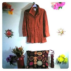 Womens Russet Brown blouse